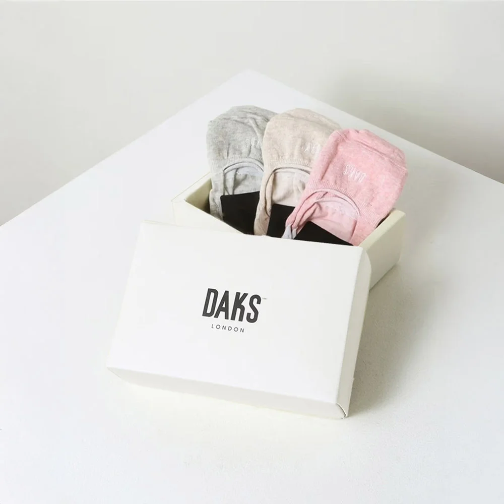 混紡棉 純色 Fake Socks 3雙套裝_DBSS6E081BK