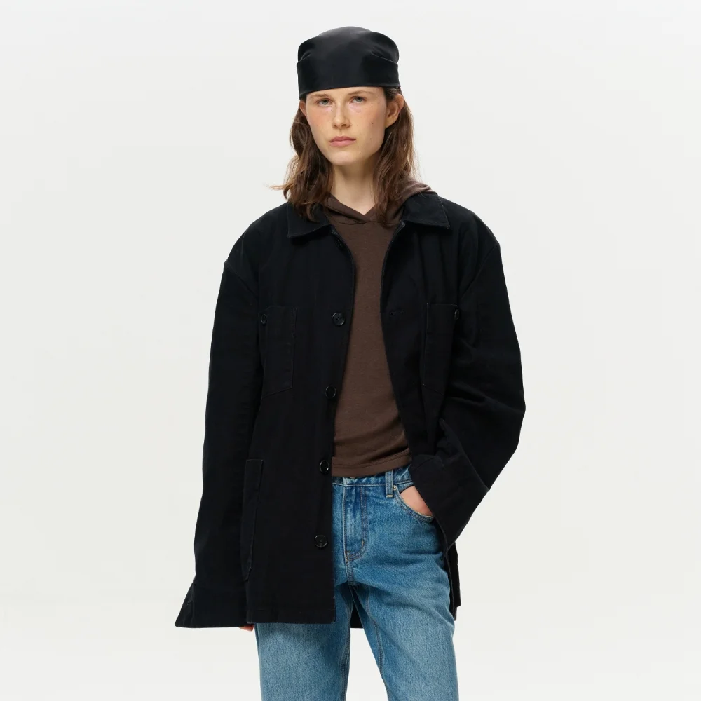 UNISEX ERA WASHED WORK JACKET - VINTAGE BLACK