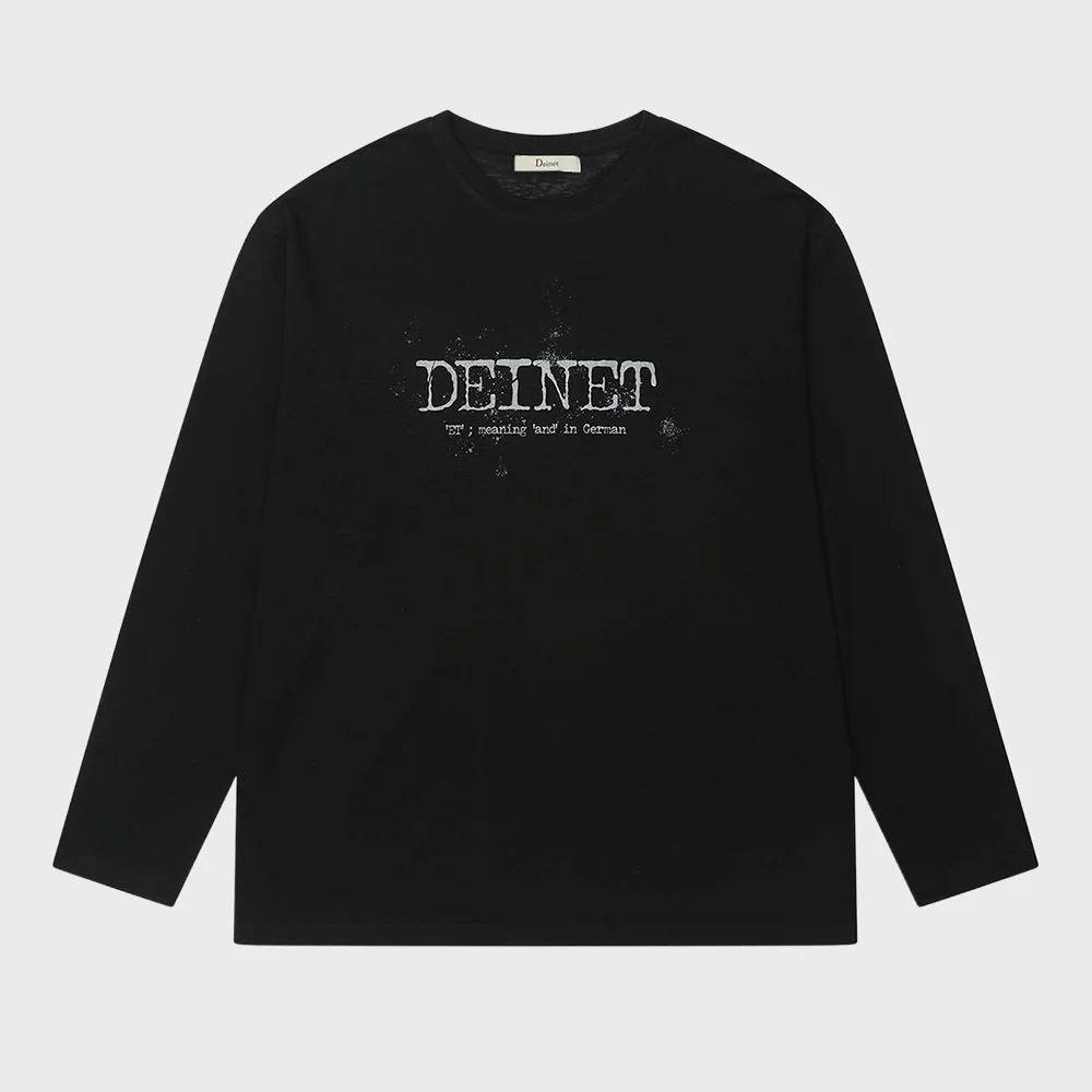OVERFIT SWEAT GRAPHICS T-SHIRT IN BLACK