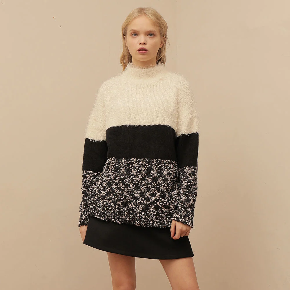 COMBINATION TURTLENECK KNIT_IVORY