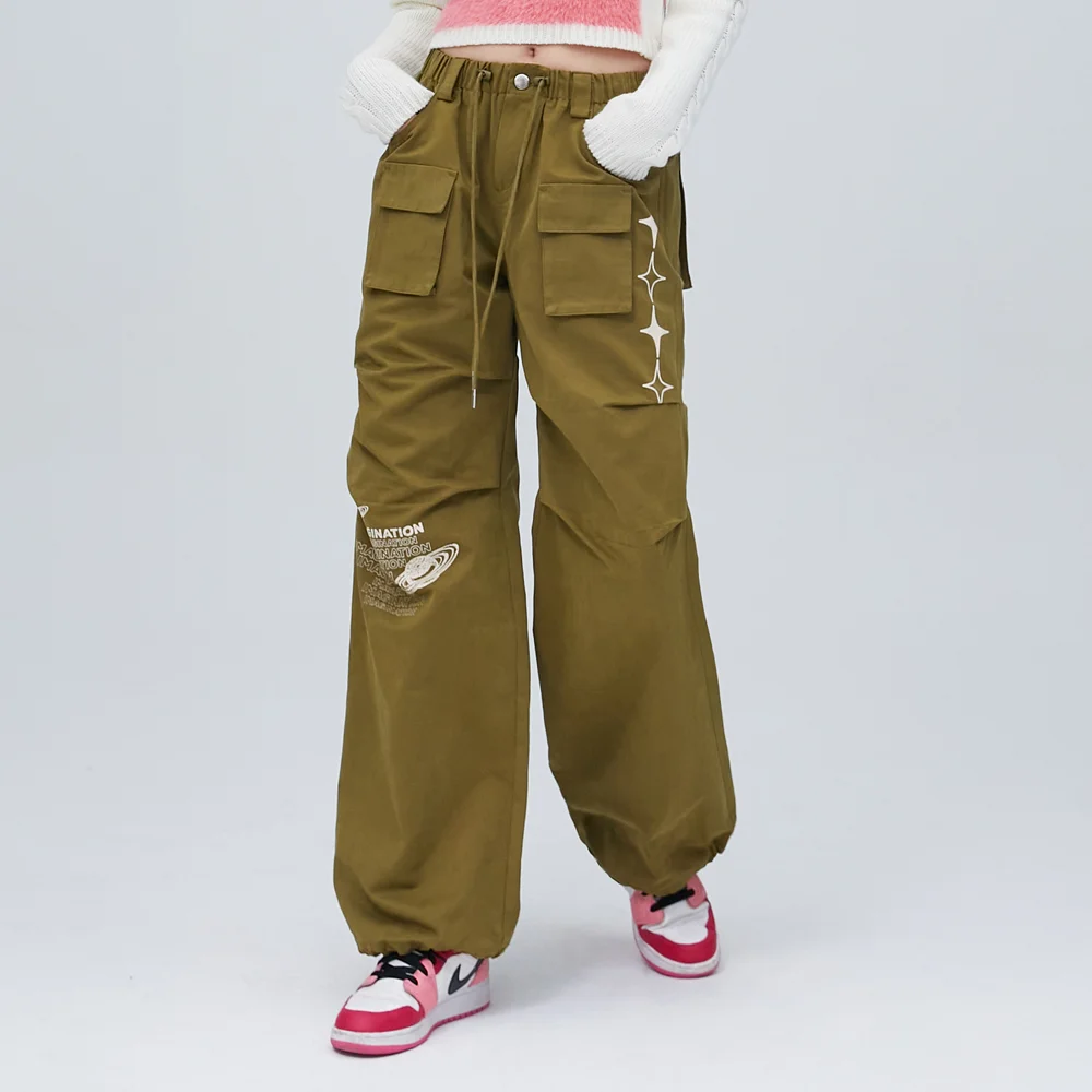 PRINTING POCKET PANTS KAKI BP3WP012
