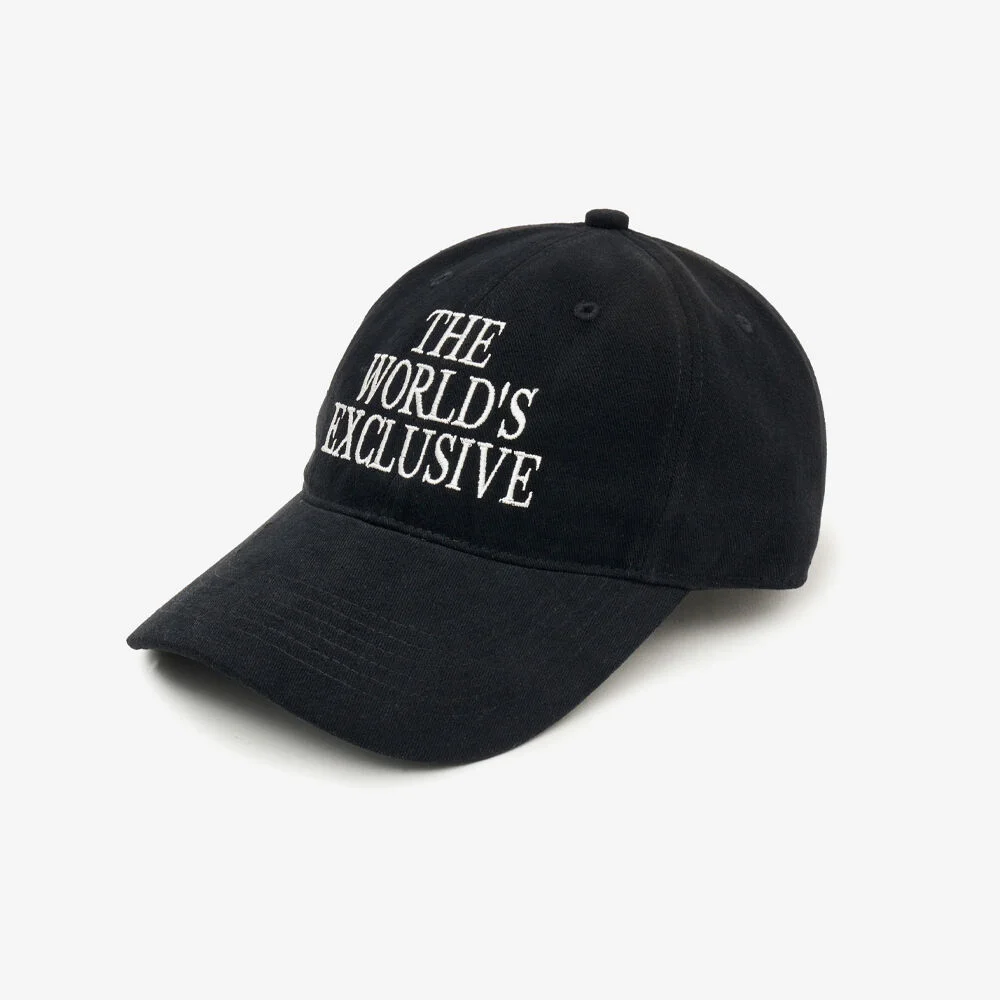 de 世界 純棉 棒球帽 (BLACK)