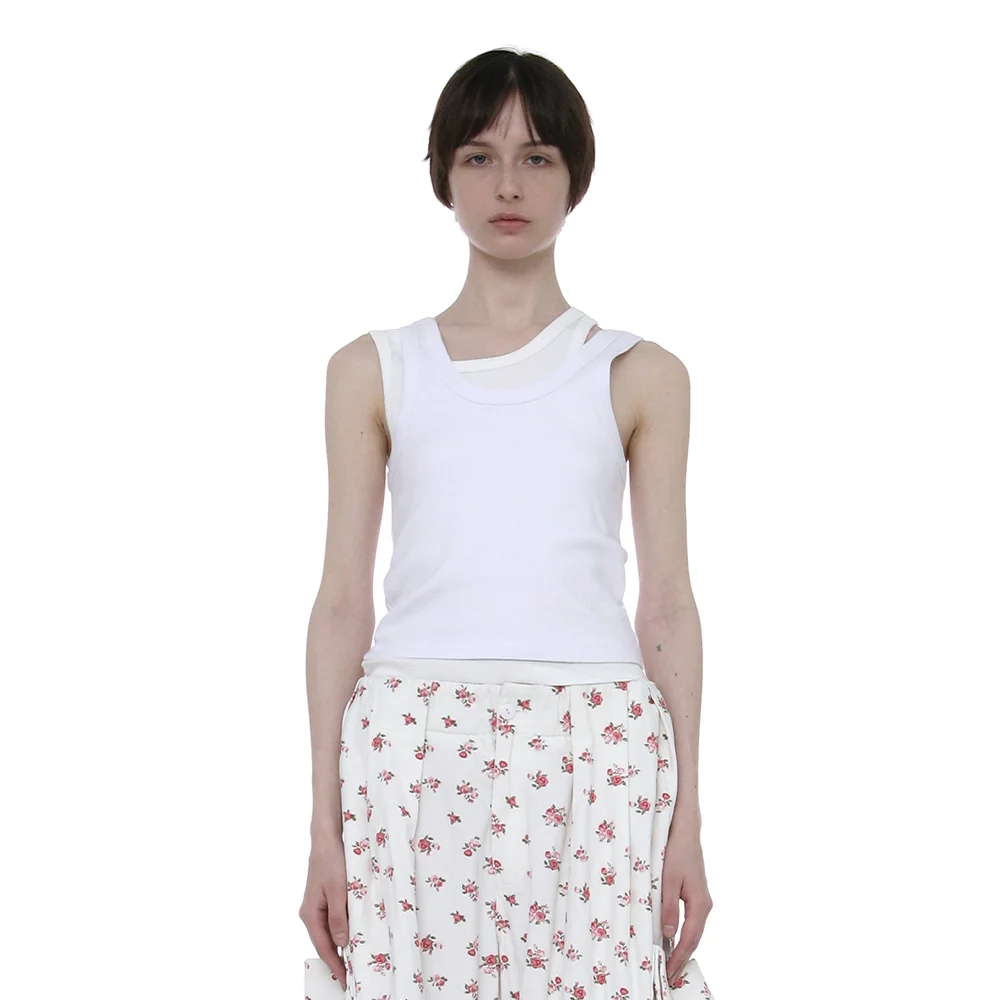 OVERLAY SLEEVELESS_WHITE