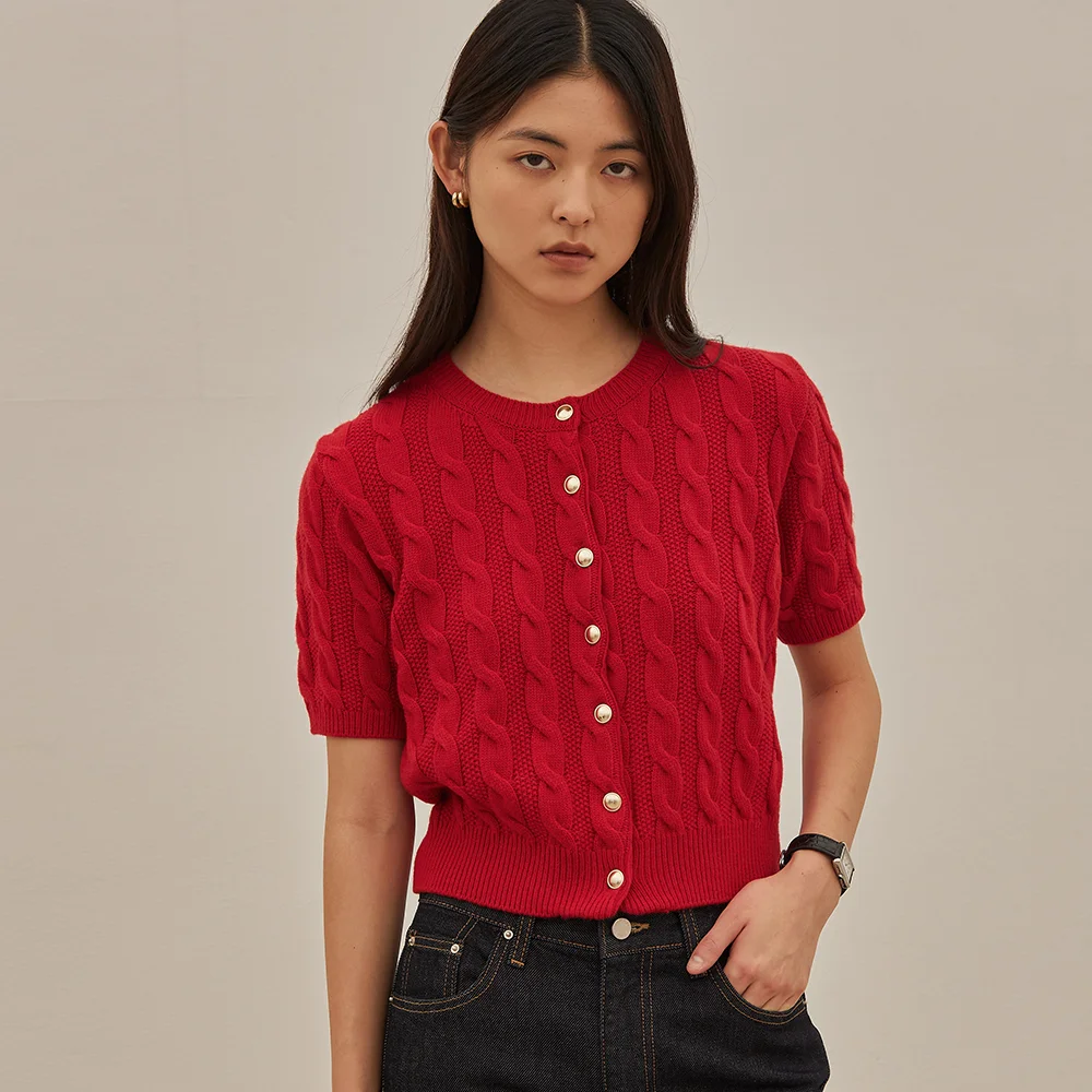 MANILA CABLE CARDIGAN (4colors)