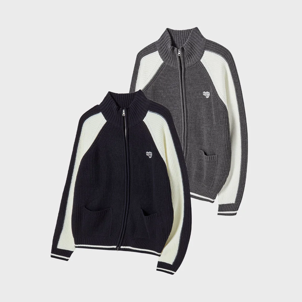 UNION JACK KNIT ZIP-UP
