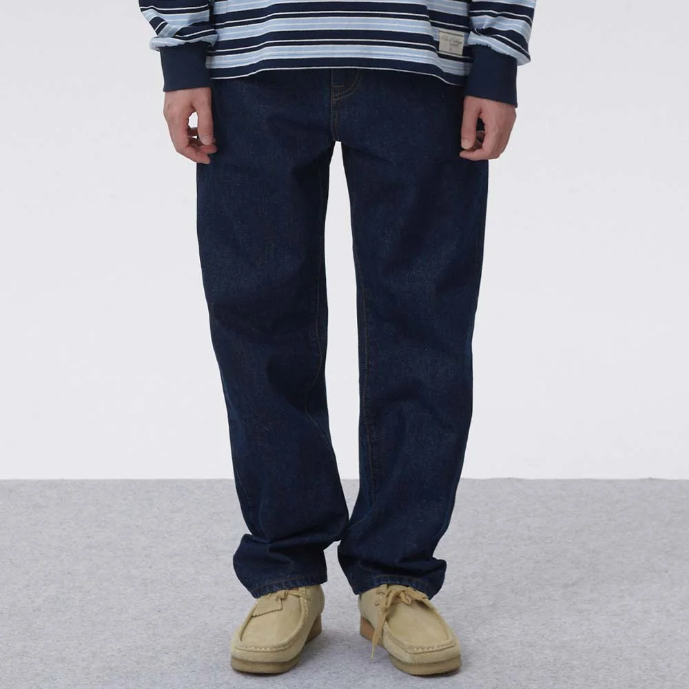 直筒 One Washing 牛仔褲 M41 純 靛藍