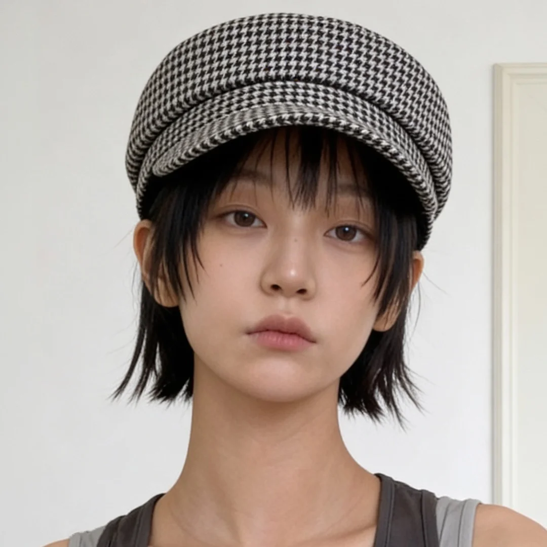 犬牙格紋 格紋 四季 軍帽 經典 Bellboy Cap MARINER / HOUND TOOTH CK / MONO