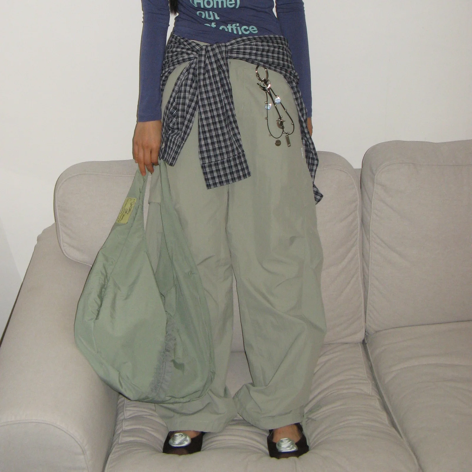 N.WIDE CARGO PANTS_KHAKI