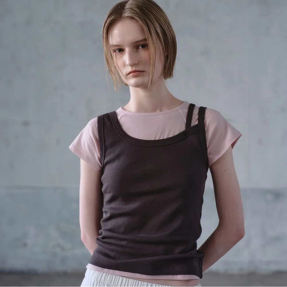 Tissue Jersey Slim Tee - Light Pink (KE6340M019)