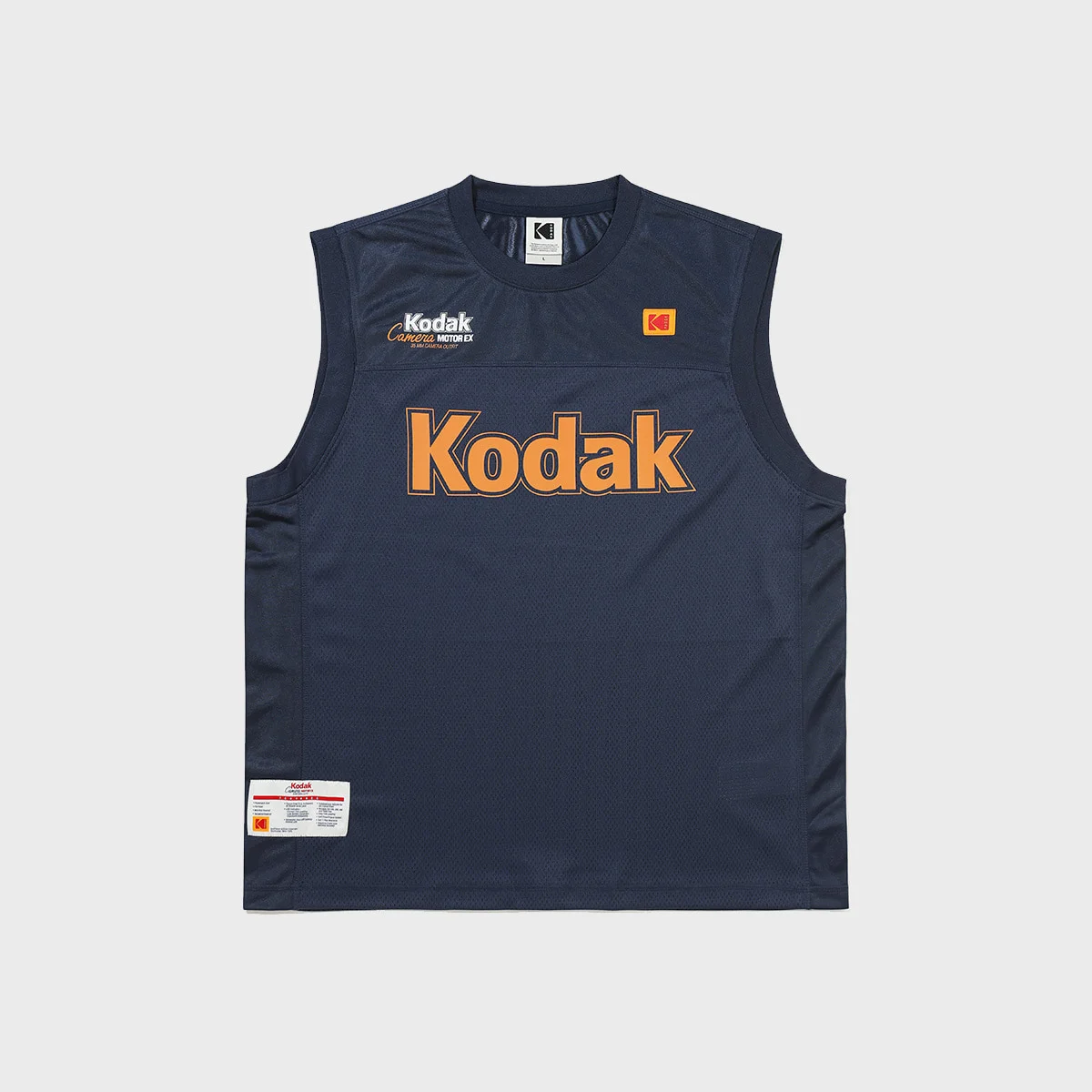 網布 無袖 上衣 NAVY