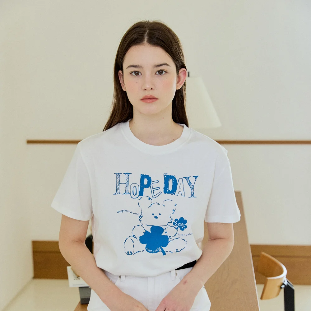 HAPPY BEAR T-SHIRT_IVORY