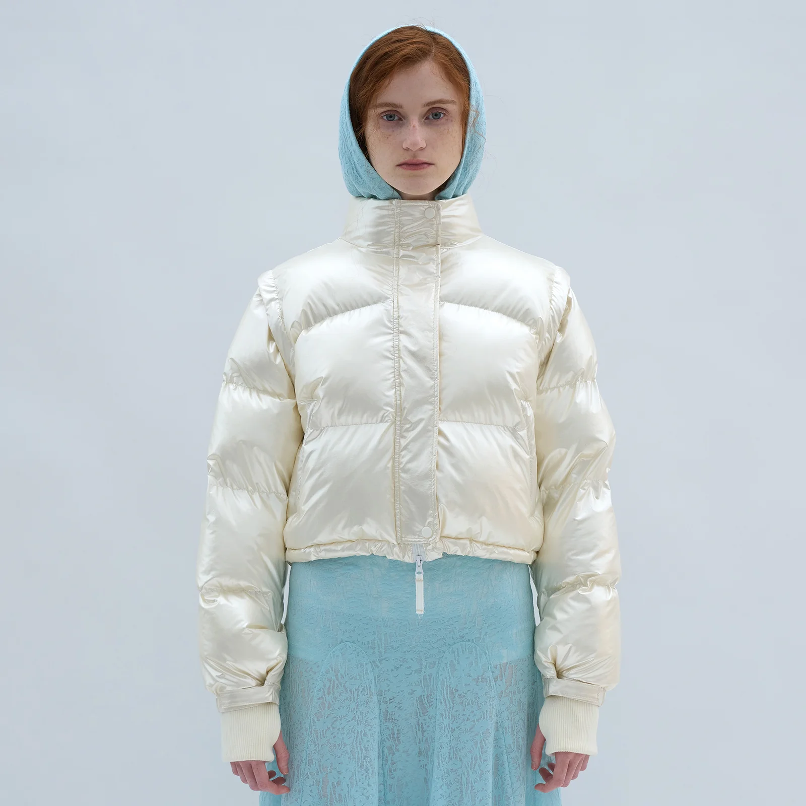 2WAY CROP PUFFER JACKET_IVORY