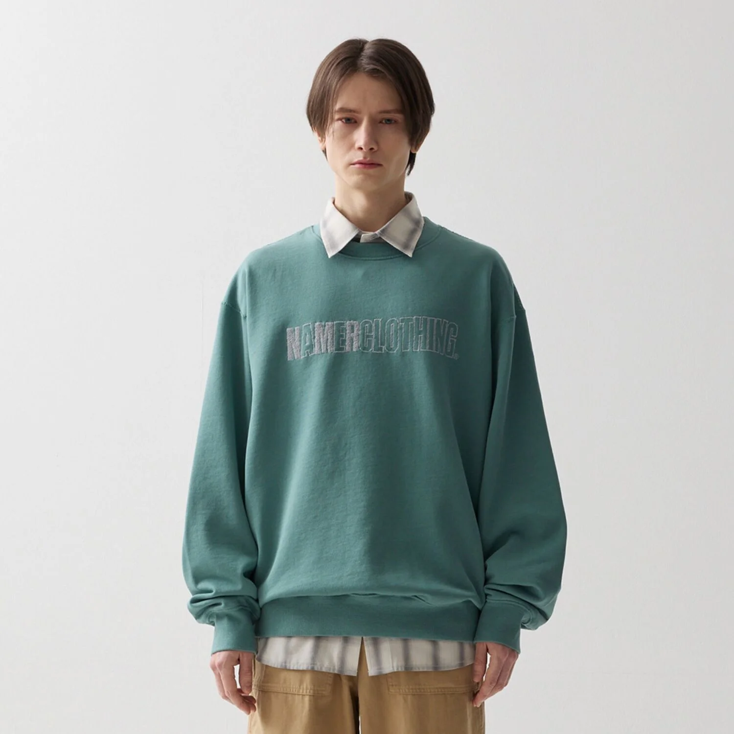 VINE LOGO SWEATSHIRTS TEAL GREEN