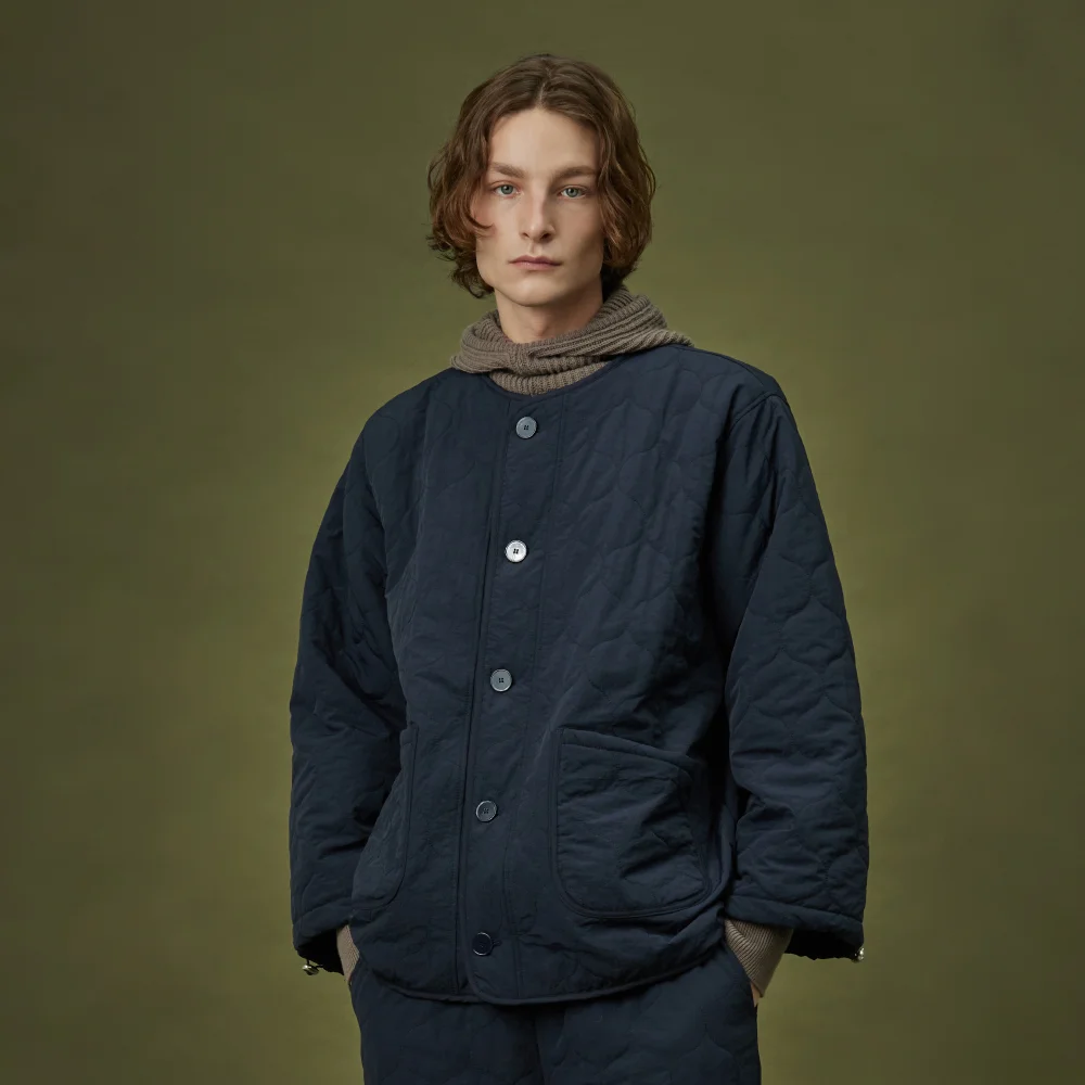 QUILTING PADDING JACKET_navy (men)