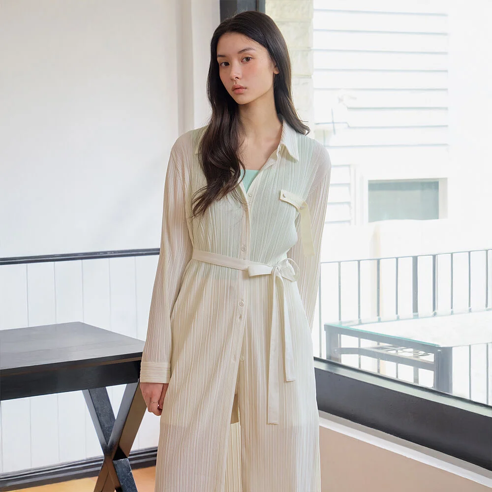 it MICHA 百褶 長 襯衫 ITP5WBL140_2colors