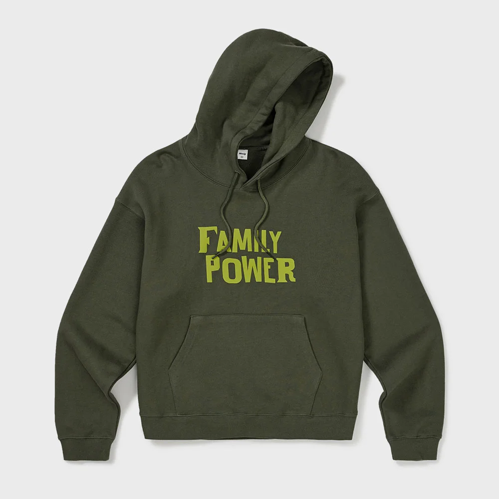 FAMILY MESSAGE HOODIE (MOSS KHAKI)