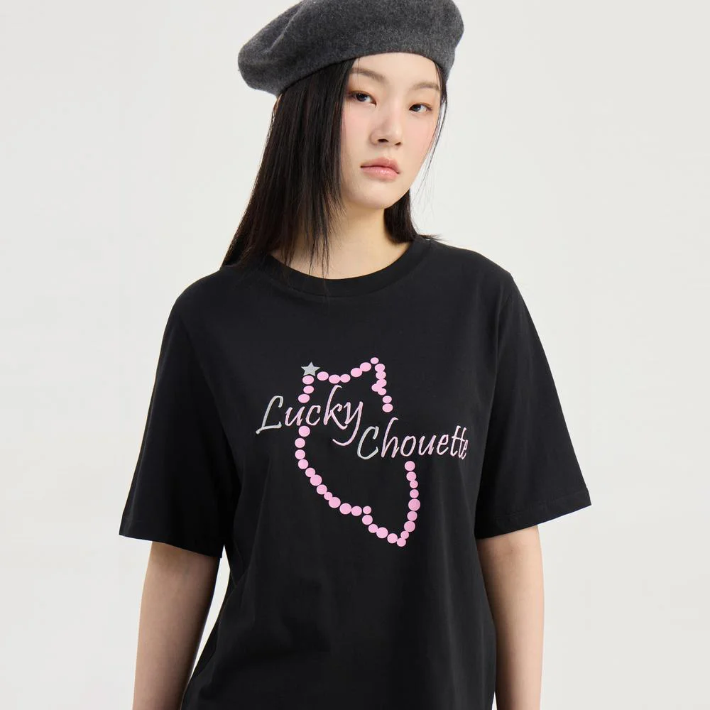 Chouette Point Basic Fit Half Sleeve T-shirt (black) LFTAM26390BKX