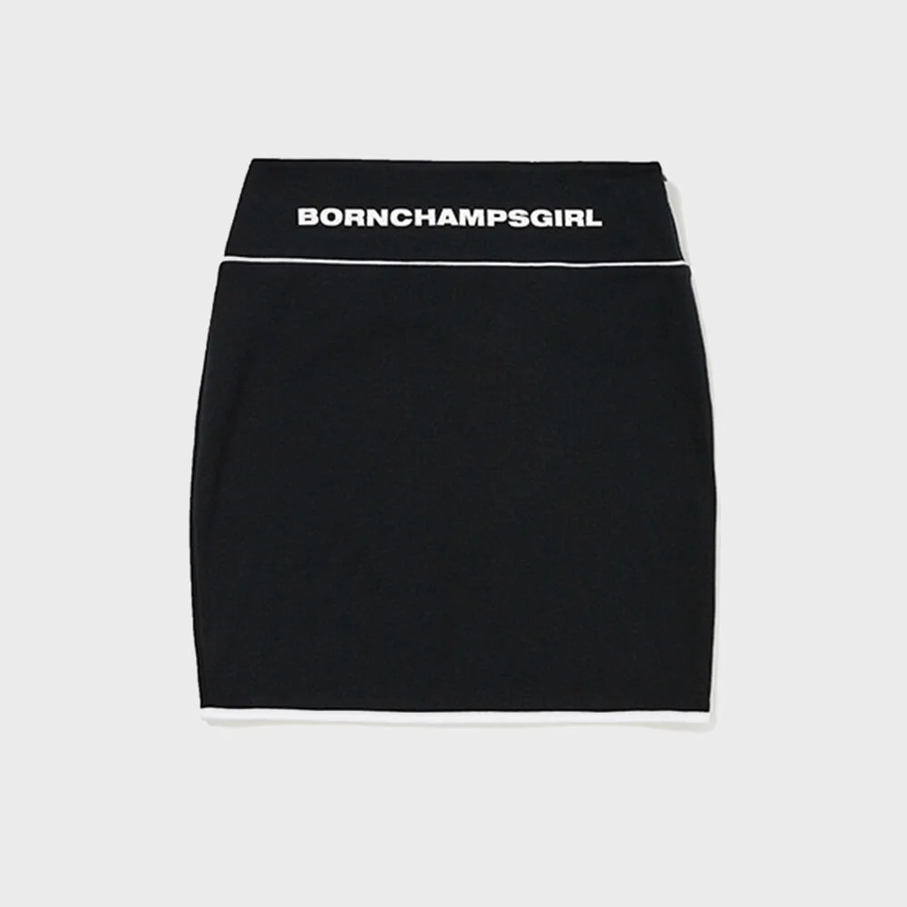 BCG 基本款 鬆緊帶 半身裙 BG22SB01BK