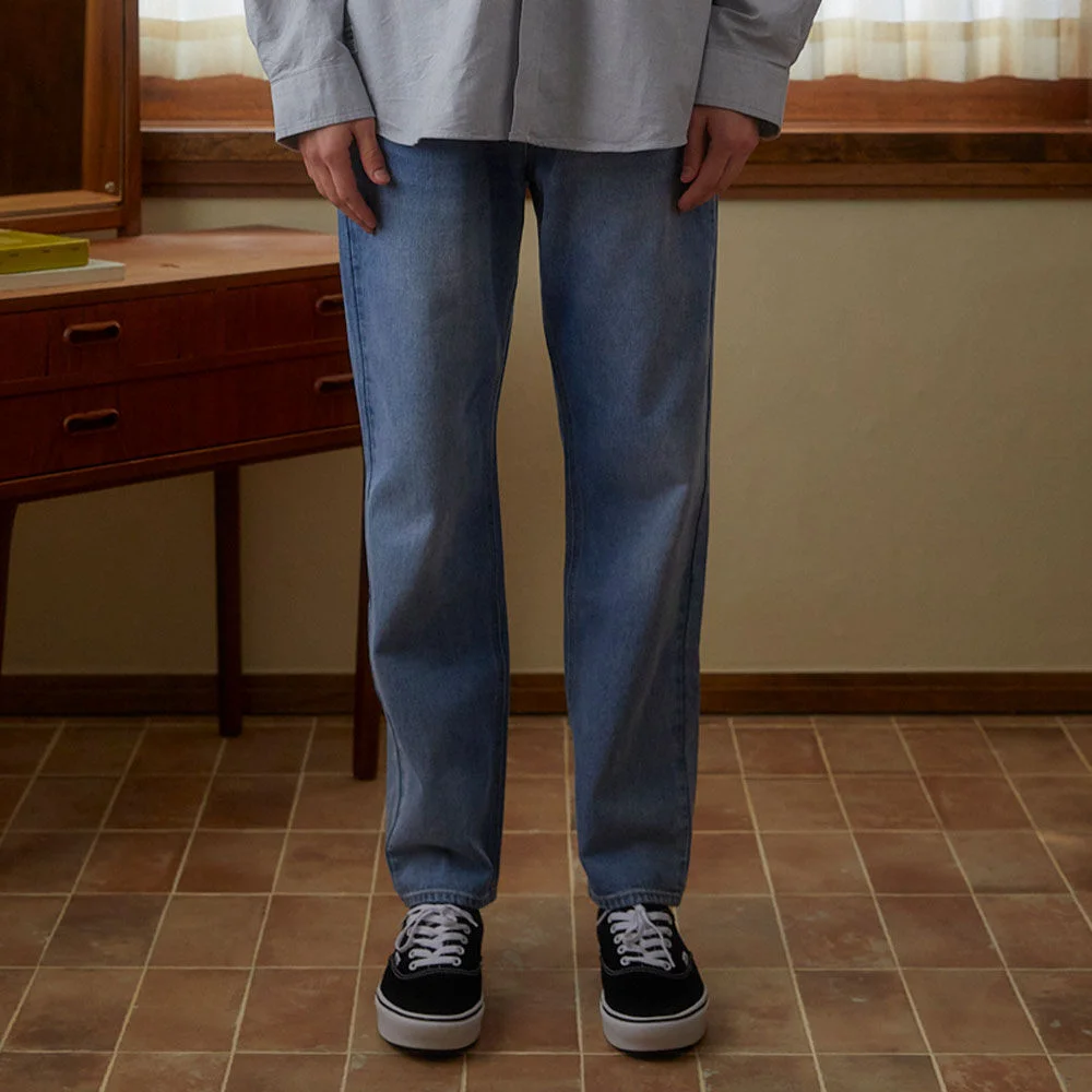 牛仔 直筒 褲子 DENIM STRAIGHT PANTS / WO136RADPZ01LU