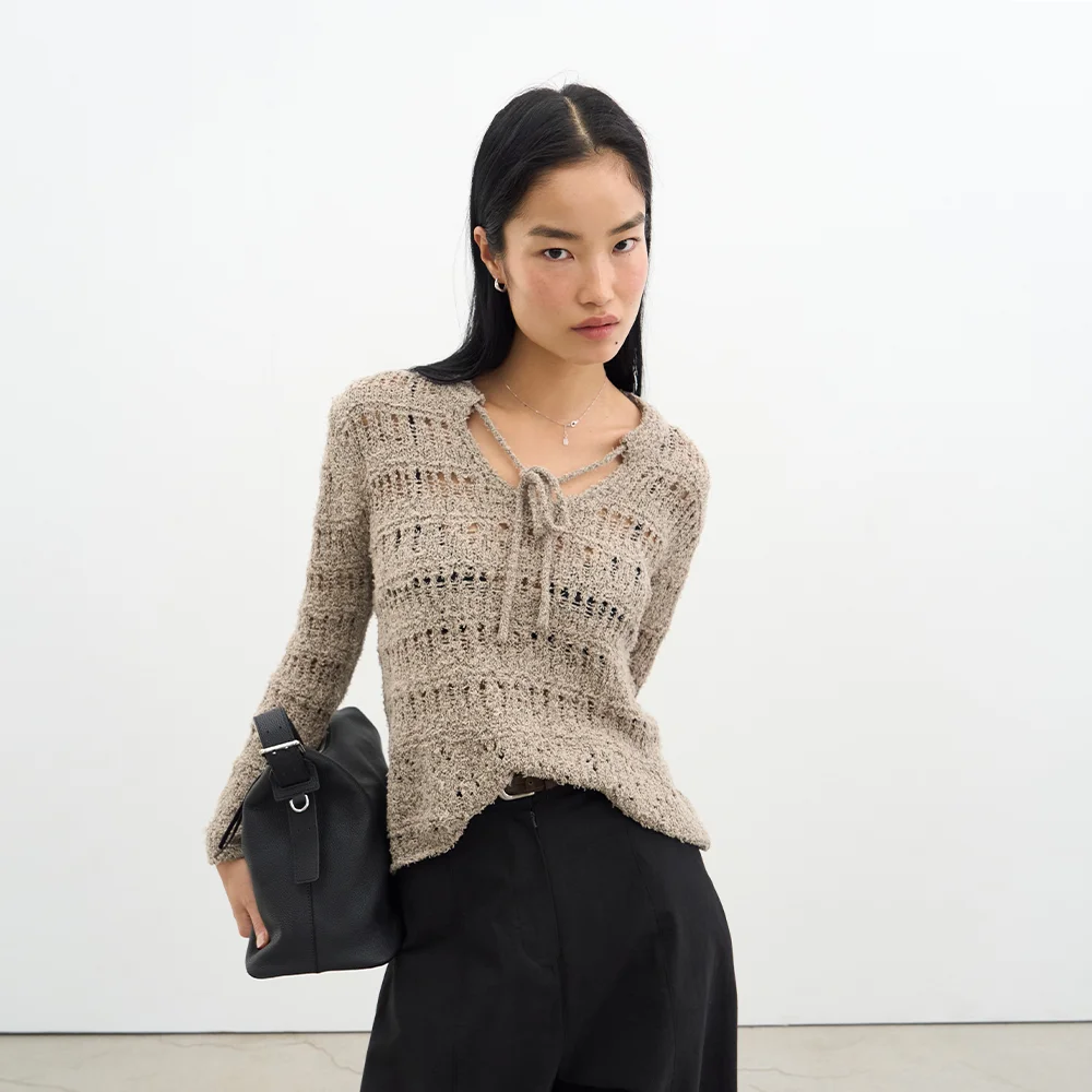 Isabella race knit pullover