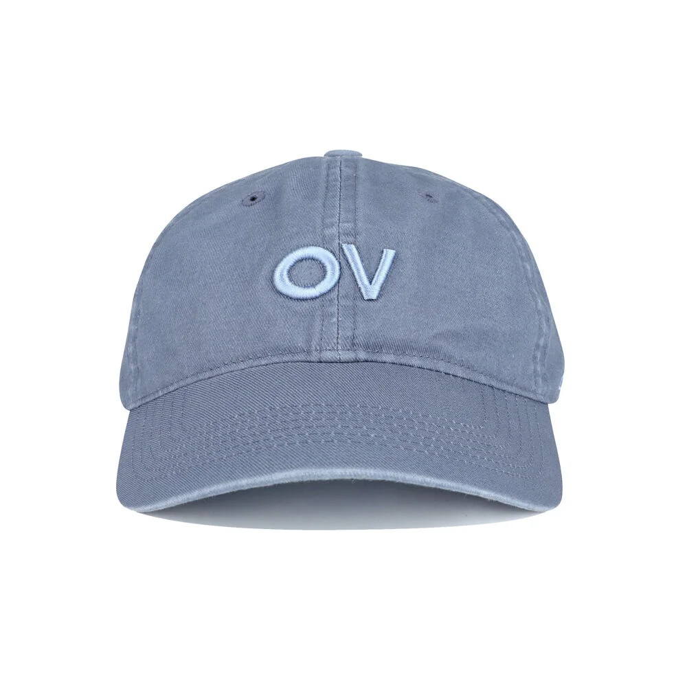 OV LOGO WASHED COTTON CAP (ASH BLUE)