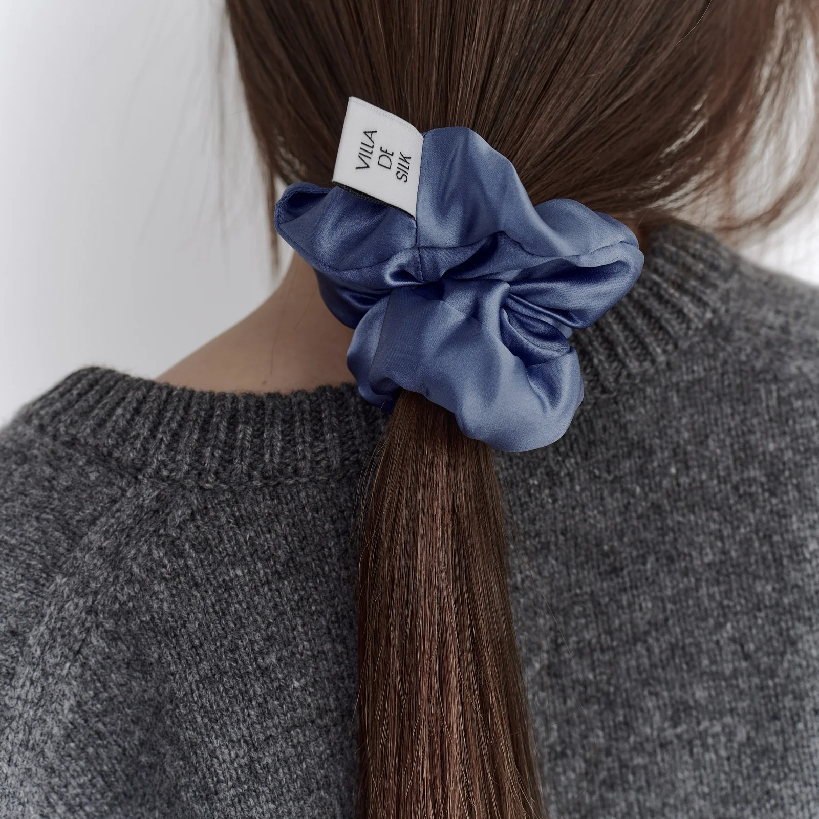 High density 100% silk scrunchie (3colors) 真絲 髮圈