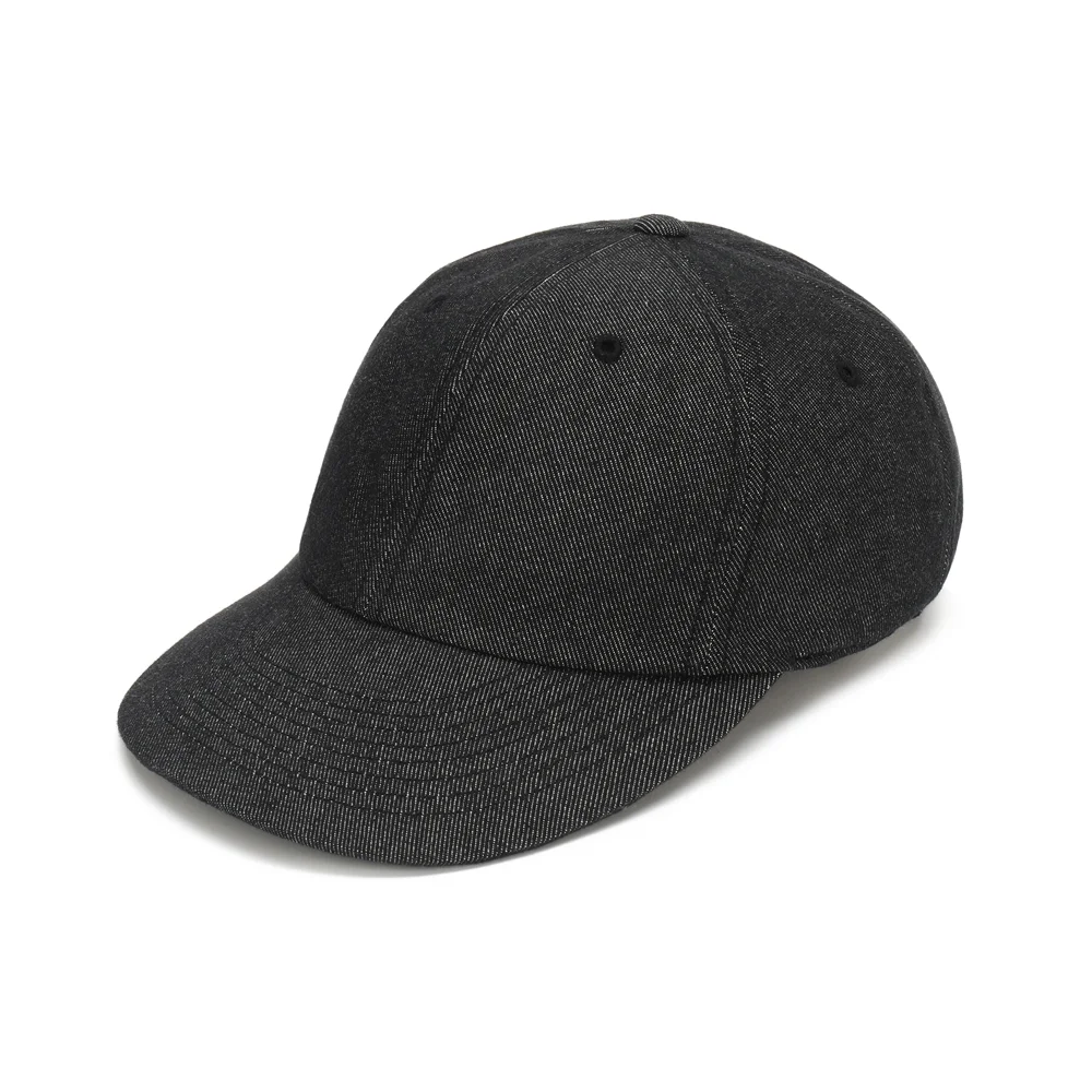 NY10027 LOGO DENIM BALL CAP 黑色牛仔