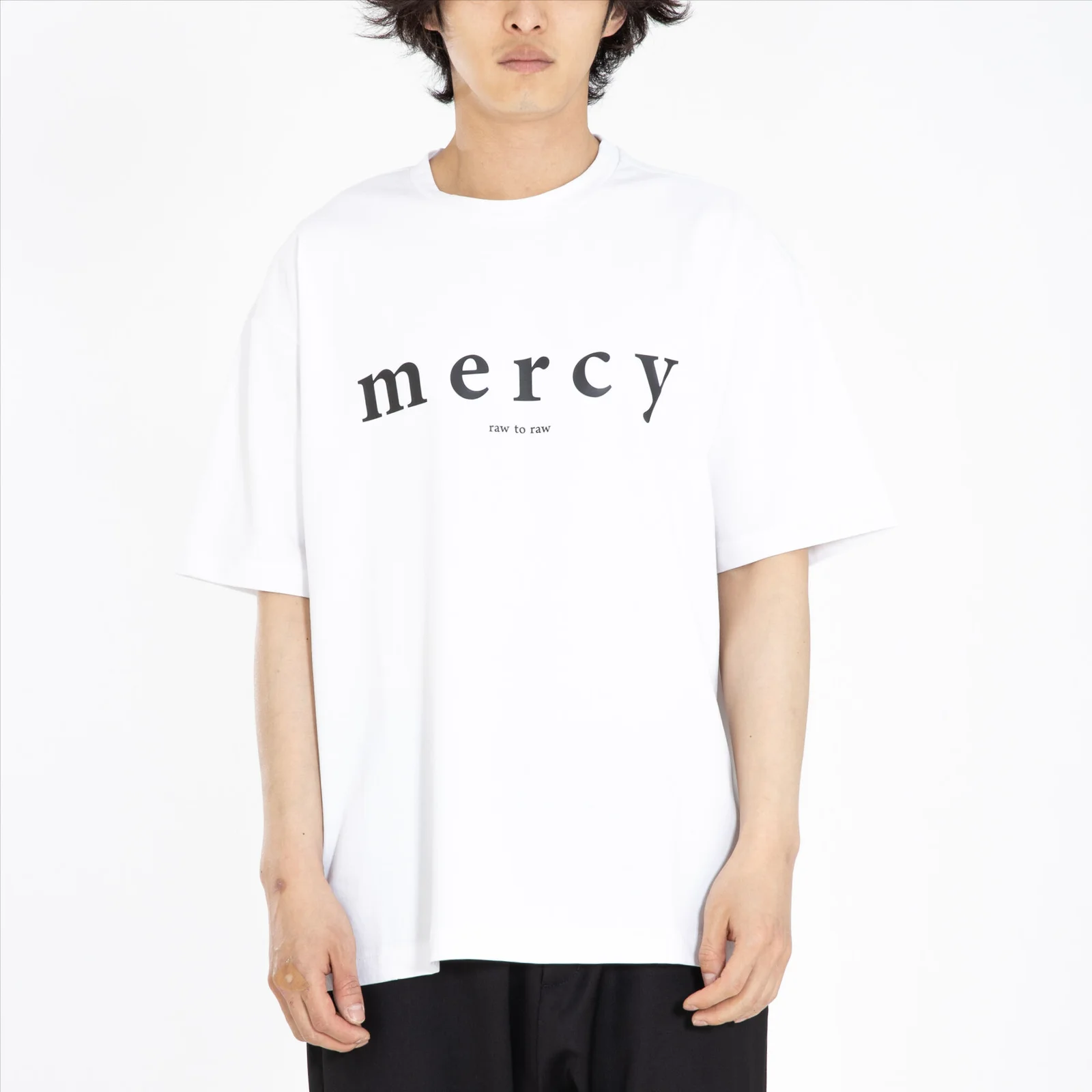 MRT019D Merci 方正 T恤 (白色)