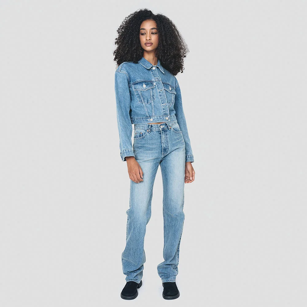 USA TRUCKER JACKET LIGHT BLUE