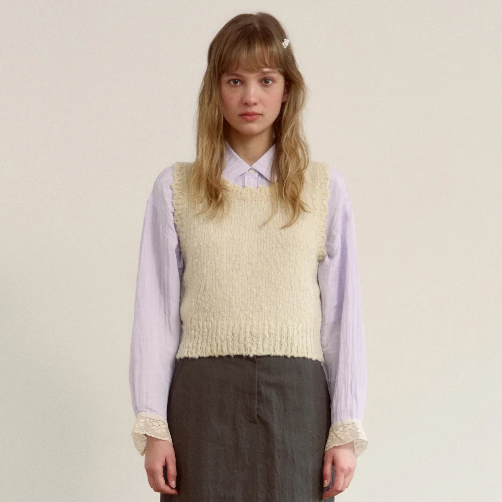 Philosophy Wool Vest (Cream)