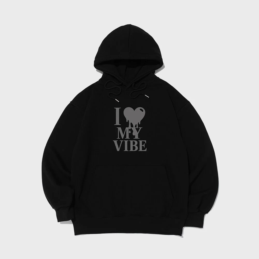 融化 心形 Vibe 連帽衫 (黑色)