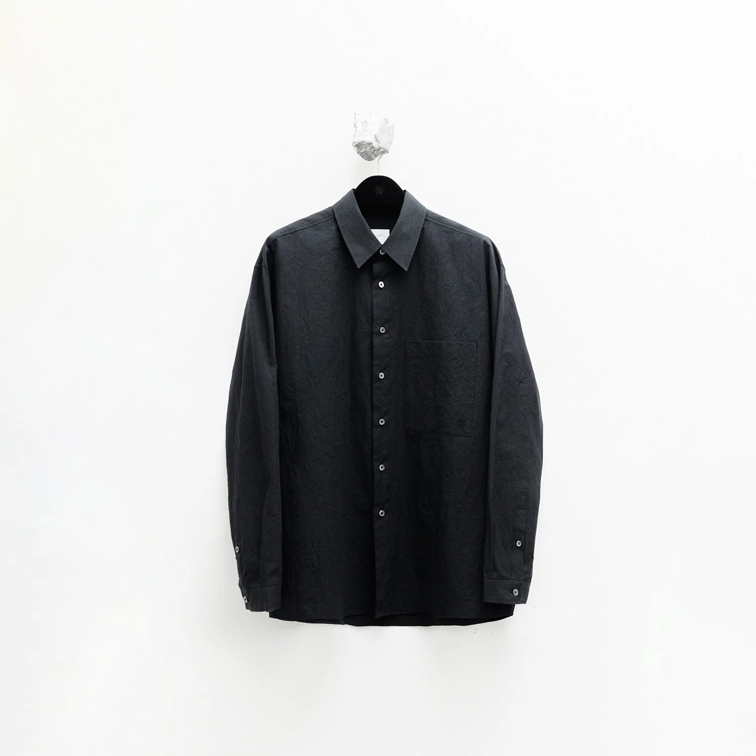 Creased Loosed Shirt - Black