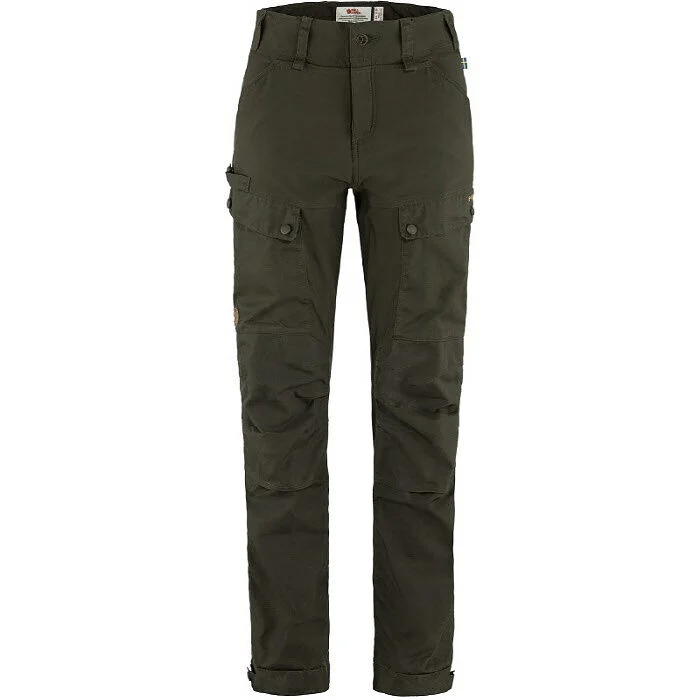 Fjällräven 女裝 森林綠 混合 長褲 (86370)
