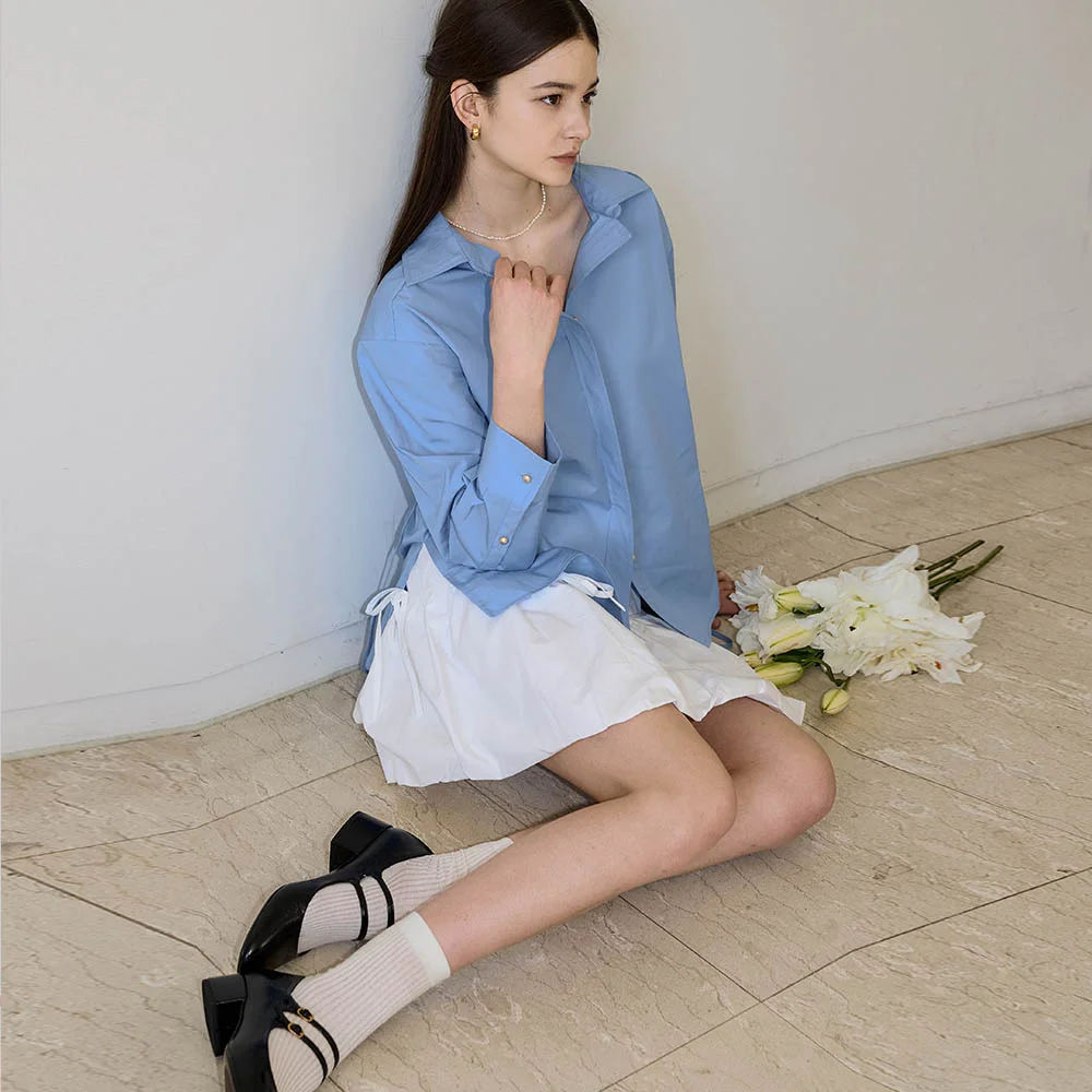 Lautre Or ribbon blue shirts