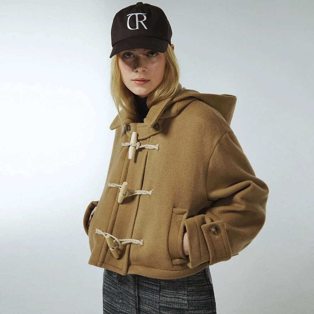 HOODED SHORT DUFFLE COAT KA