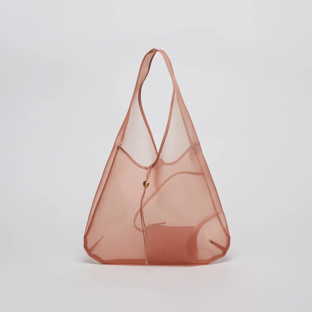 Luv basket bag(Mesh pink)