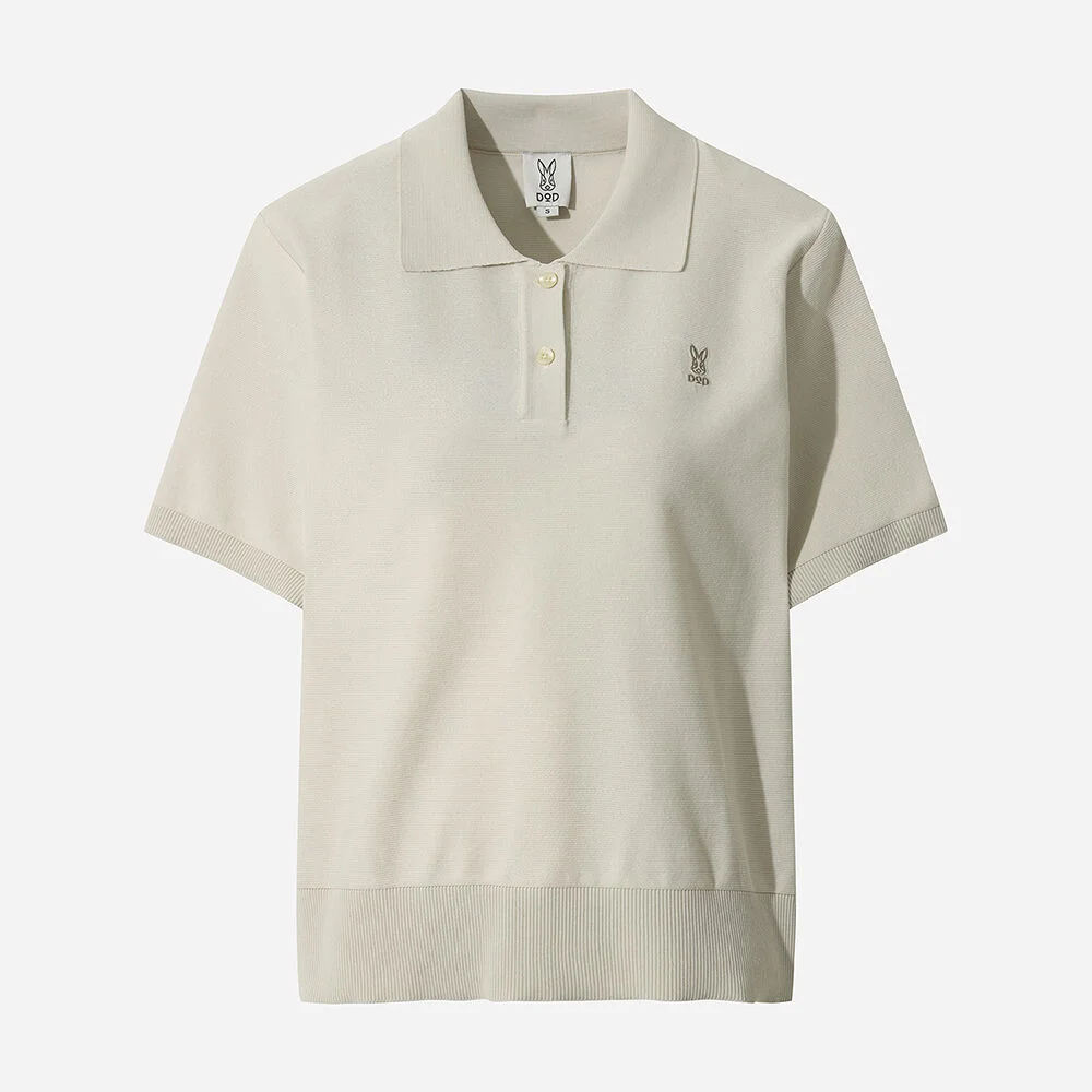 夏季 Aero Silver 衣領 針織衫 女裝(IVORY)