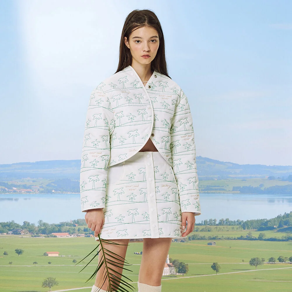 TREE OF VICTORY QUILTING SKIRT 絎縫 迷你 半身裙