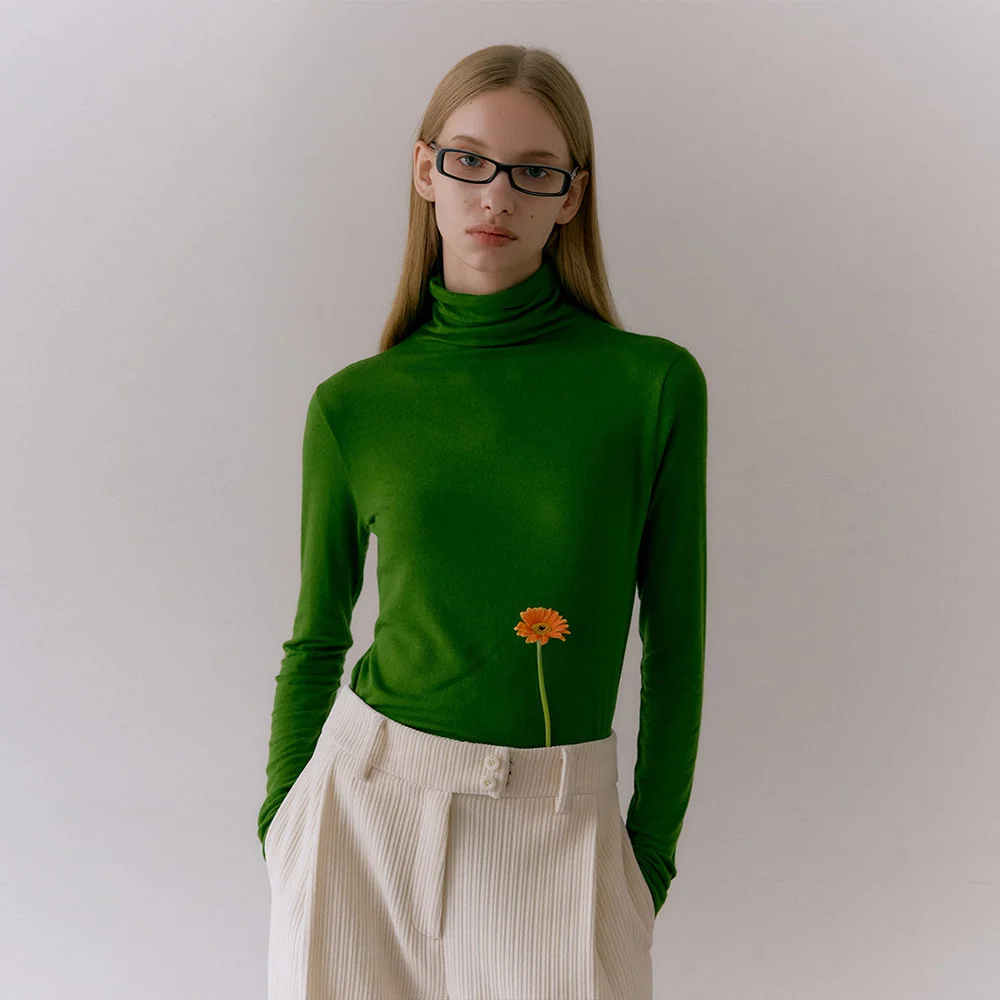 SOFT WOOL TURTLENECK TOP (4 color)