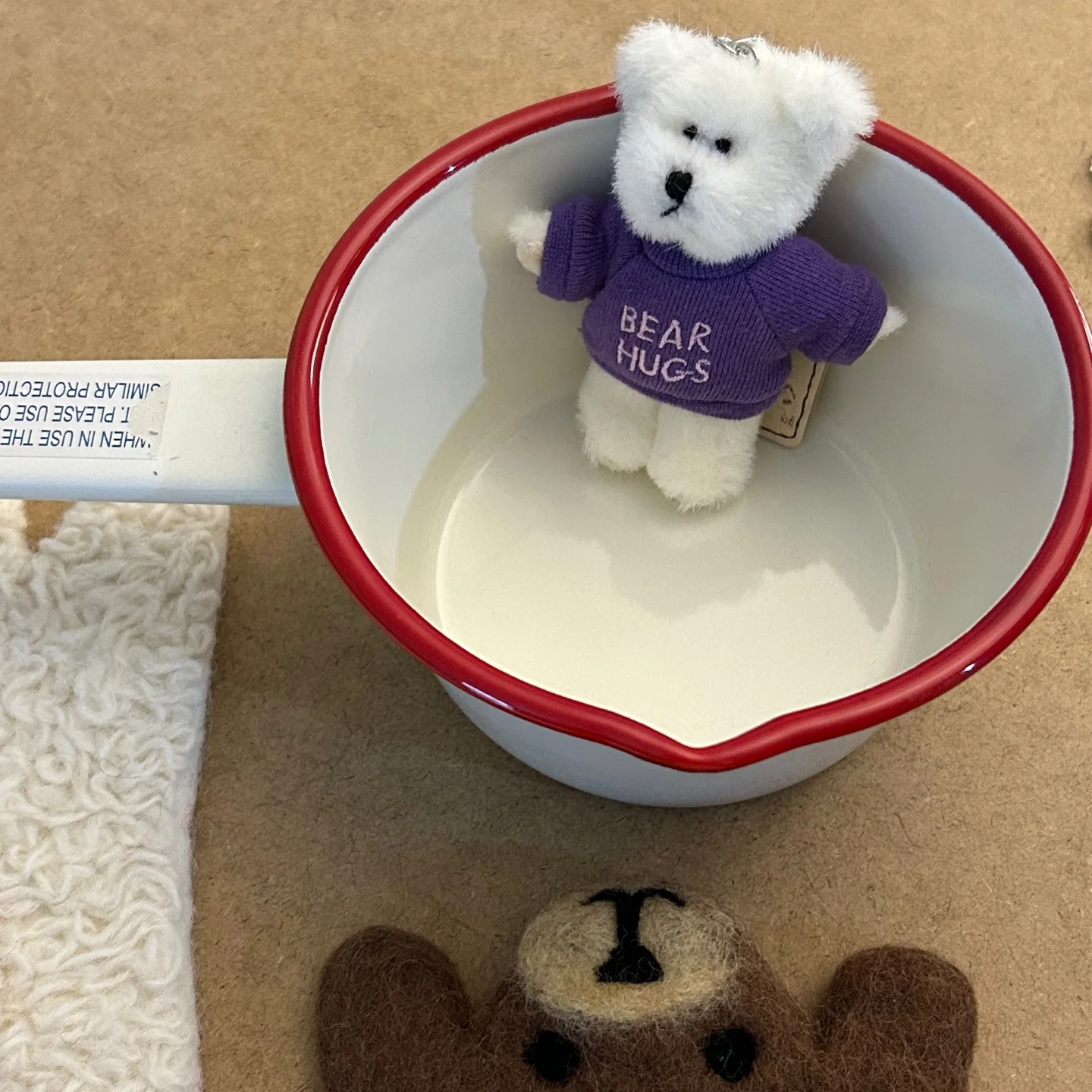 Boys Bear Jjokomi Message 熊 玩偶 鑰匙扣 bear keyring