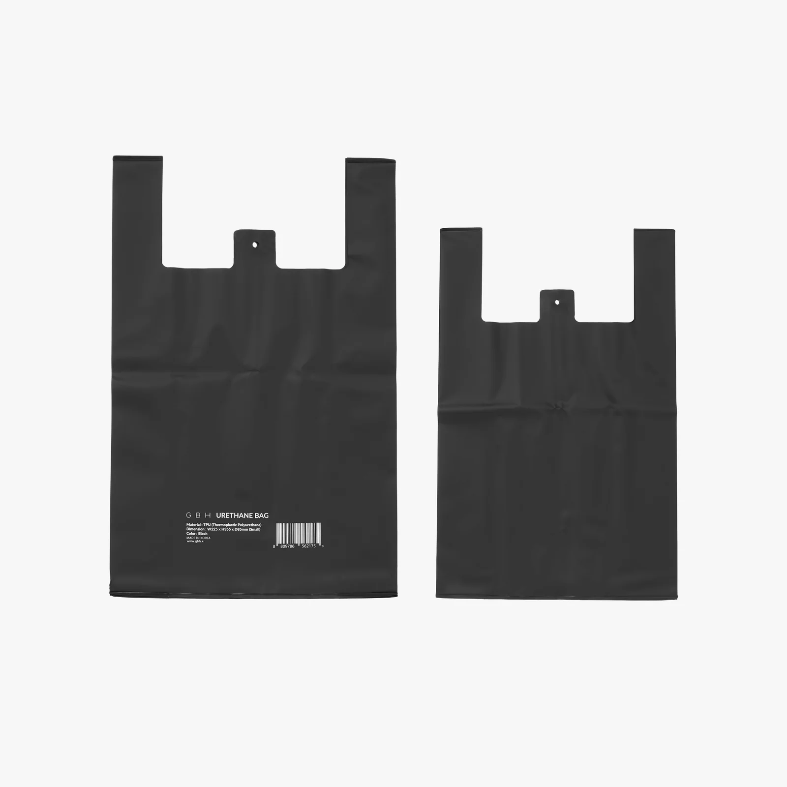 URETHANE BAG BLACK (2 SIZES) PU袋