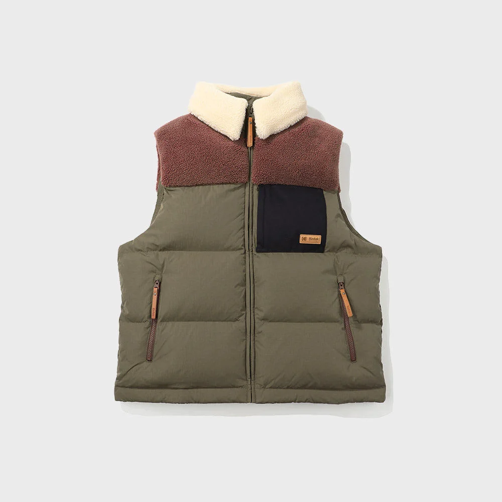 Brownie 撞色 Down KHAKI