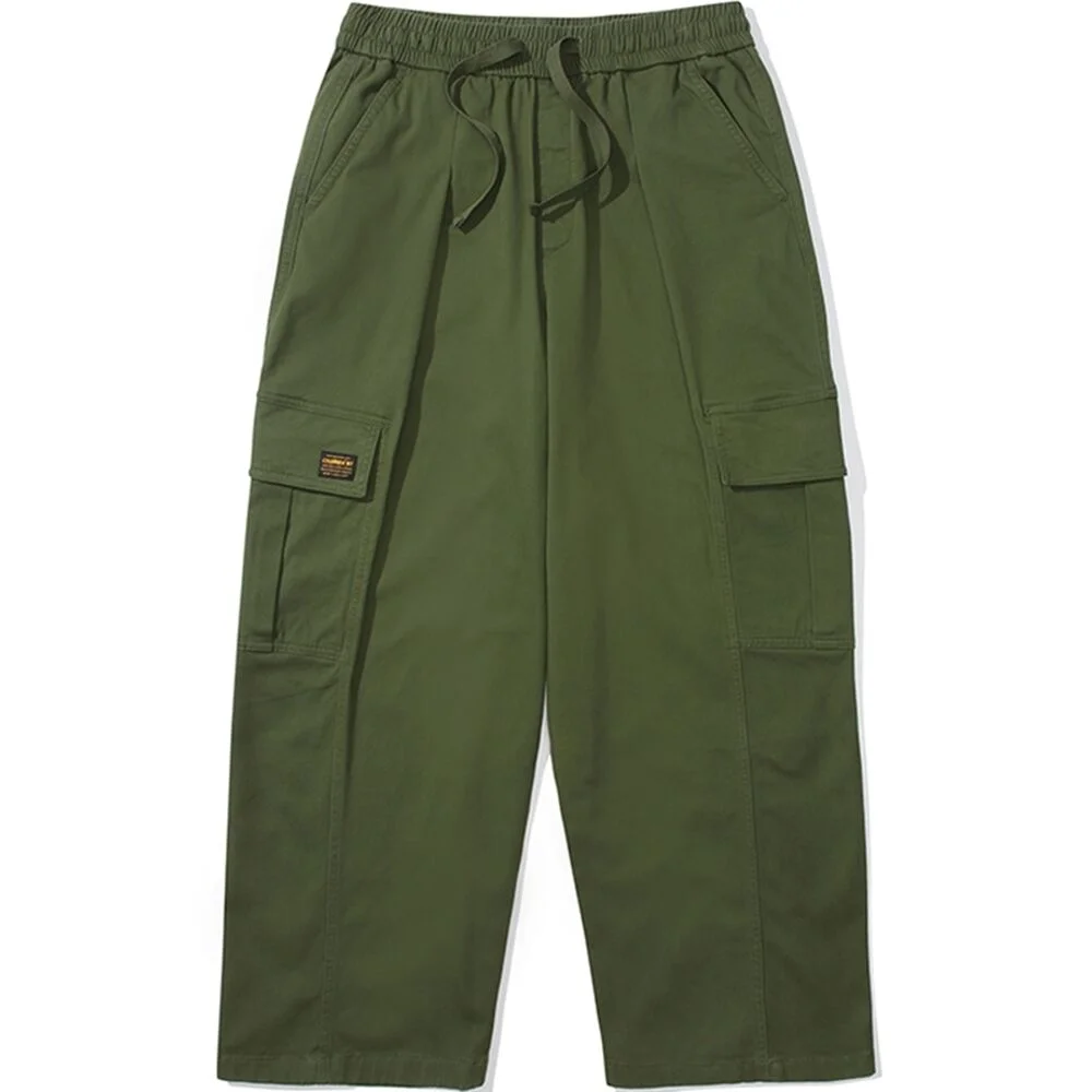 M-LABEL WIDE-FIT CARGO PANTS 獵人卡其