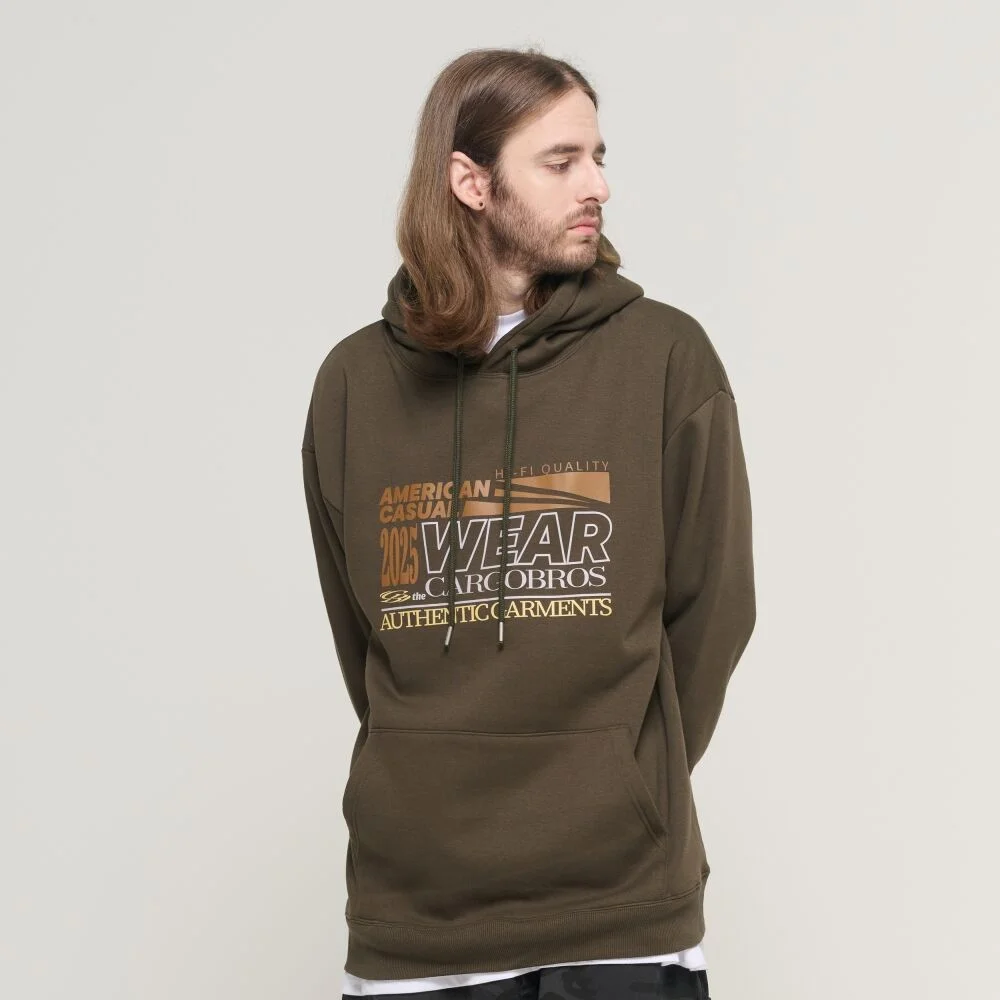 TECH GARMENT OVER HOOD T-SHIRT (KHAKI)