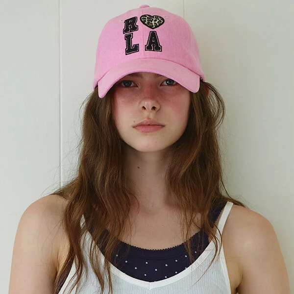 I LOVE ROLA PIGMENT BALL CAP PINK