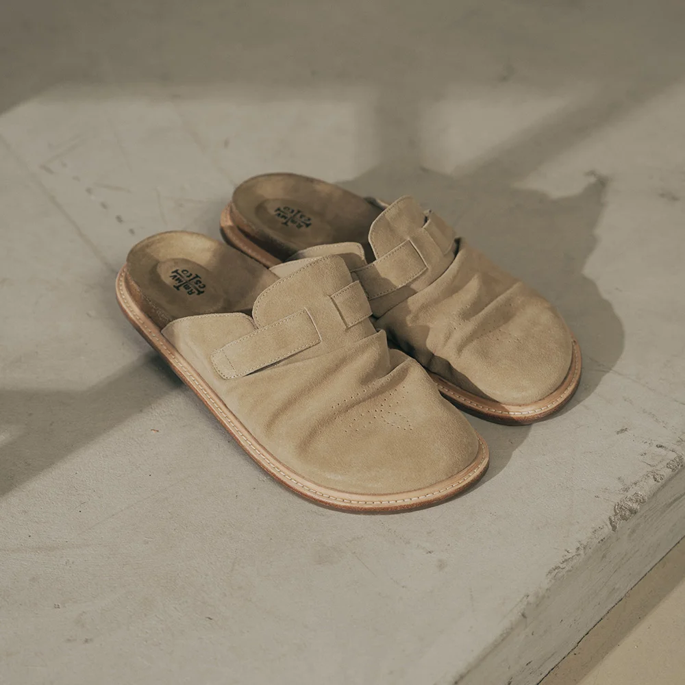 Artisan 抽褶 穆勒鞋 R26M801 (象牙色仿麂皮)