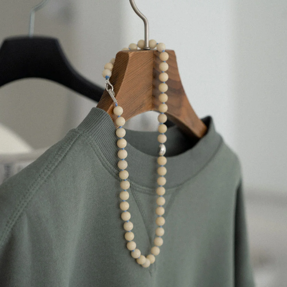 Cream Pebble Necklace