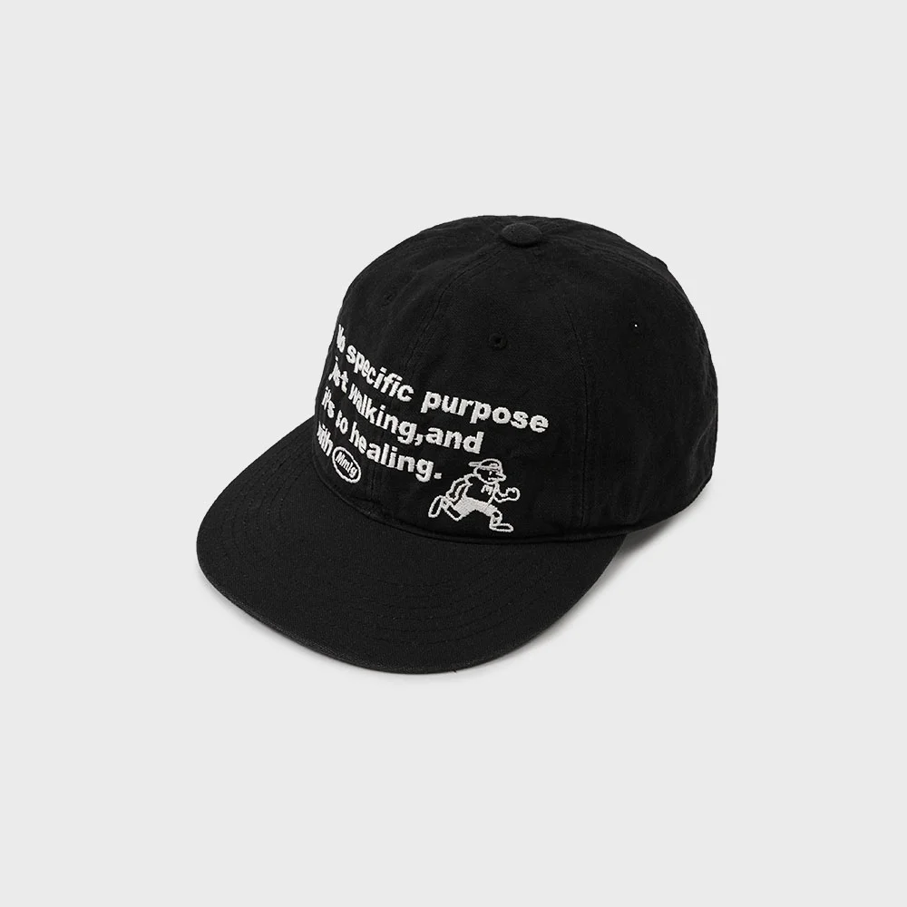 WASHED JUST WALKING BALLCAP (BLACK)