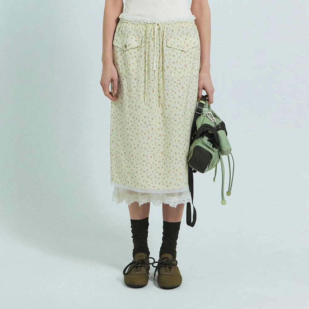 VIOLET MIDI SKIRT (CREAM)