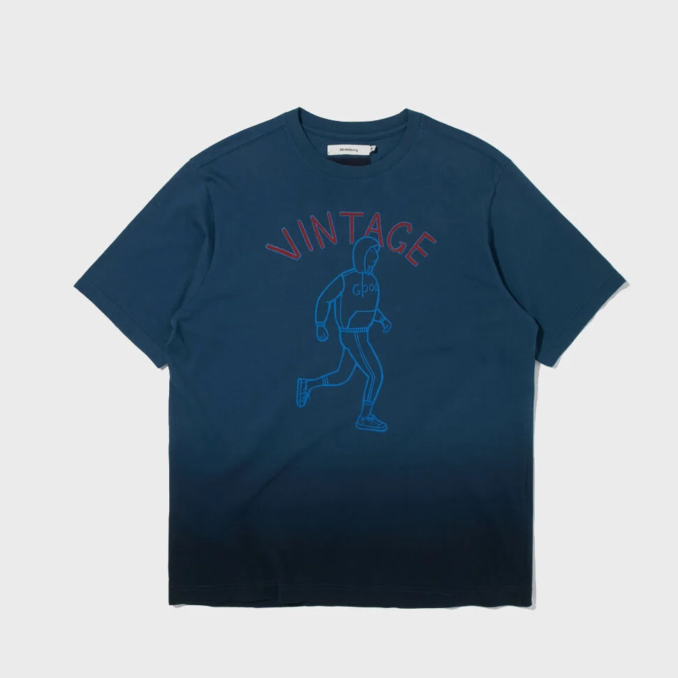 VINTAGE RUNNER S/S TEE_NAVY